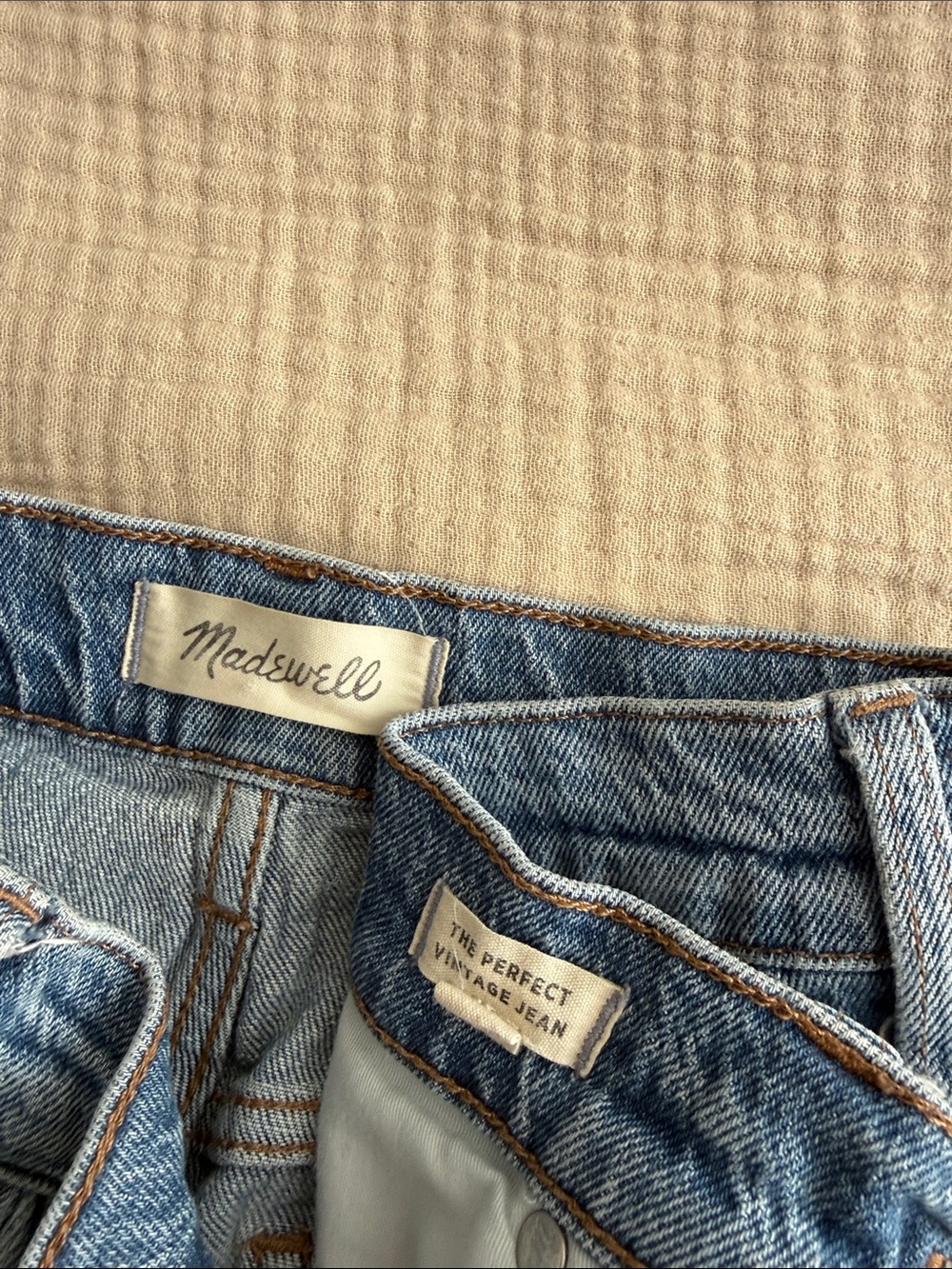 Madewell Light Blue High-Rise Vintage Wash Jeans